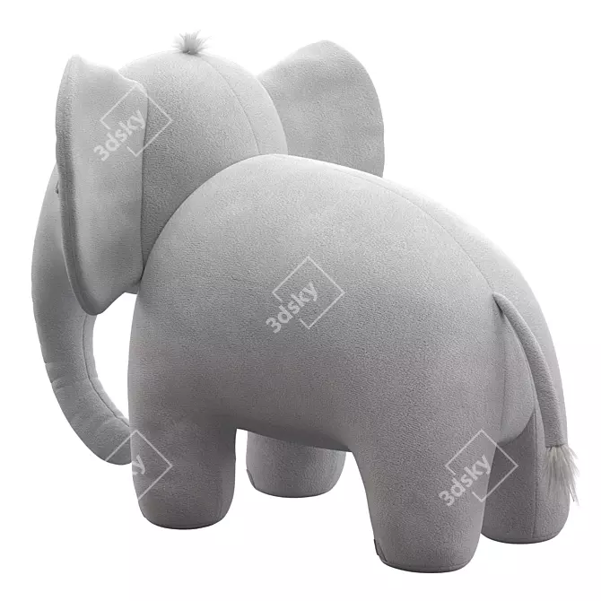 Plush Elephant Toy by HM 3D model image 3