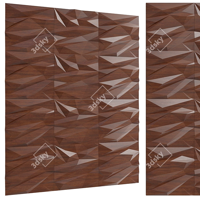 Stells 3D Wall Panel Set 3D model image 2