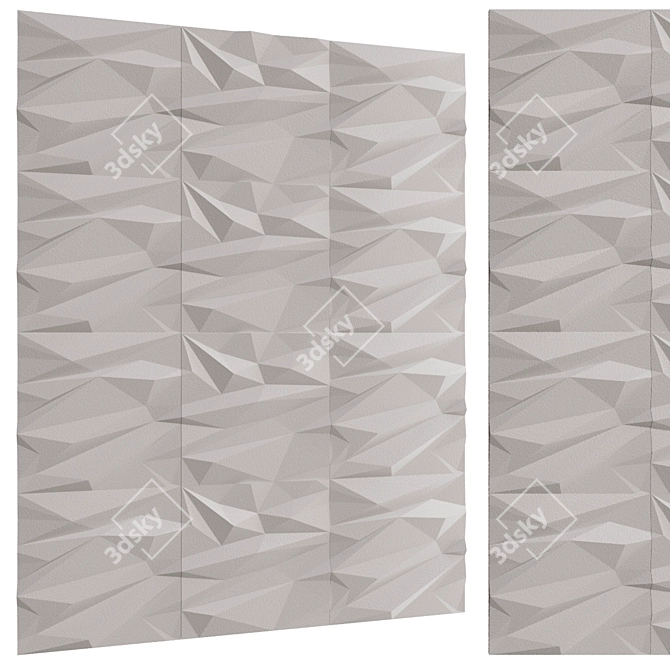 Stells 3D Wall Panel Set 3D model image 3