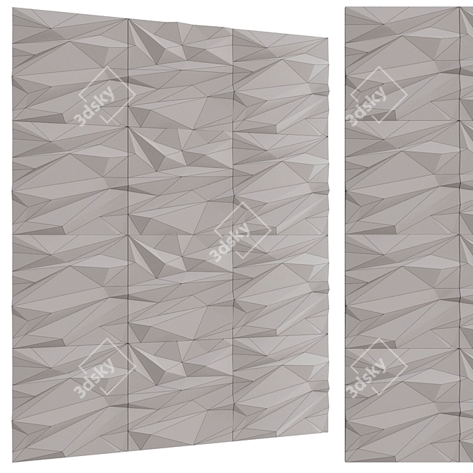 Stells 3D Wall Panel Set 3D model image 4