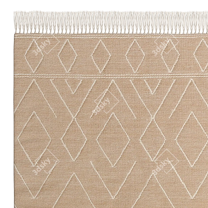 Benuta Beige Sydney Cotton Rug 3D model image 2