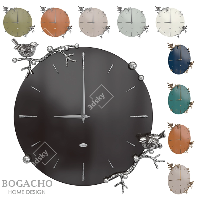 Terra Kolor Wall Clocks 3D model image 1