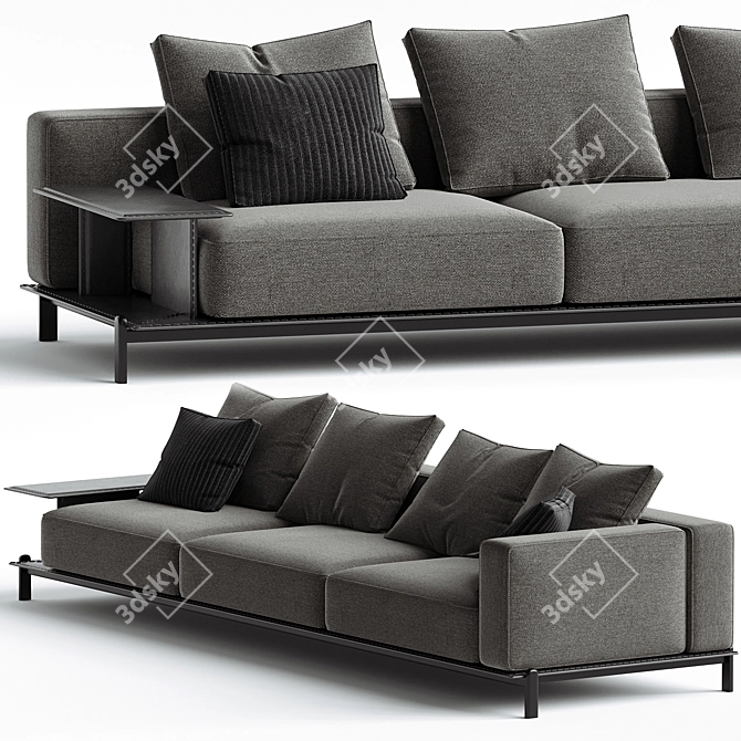 Poliform Brera Modular Sofa Set 3D model image 2