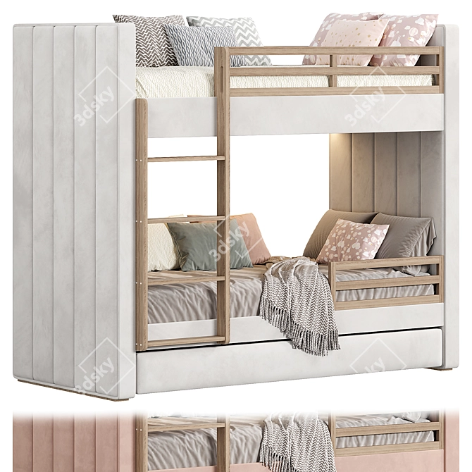 Cosy Bunk Bed Solution 3D model image 4