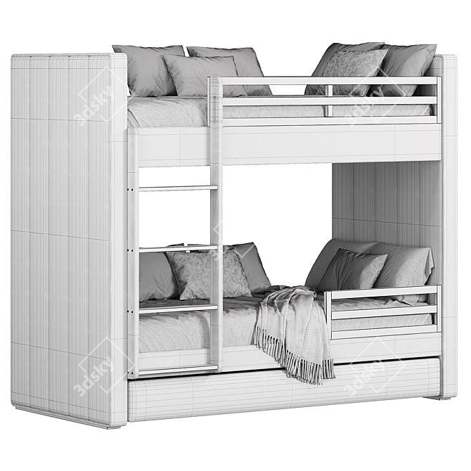 Cosy Bunk Bed Solution 3D model image 7