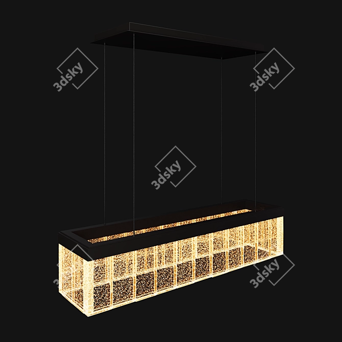 Champagne Glass Chandelier 3D model image 3