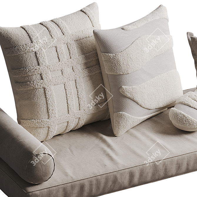 Tufted Cushion Set by Westwing 3D model image 5