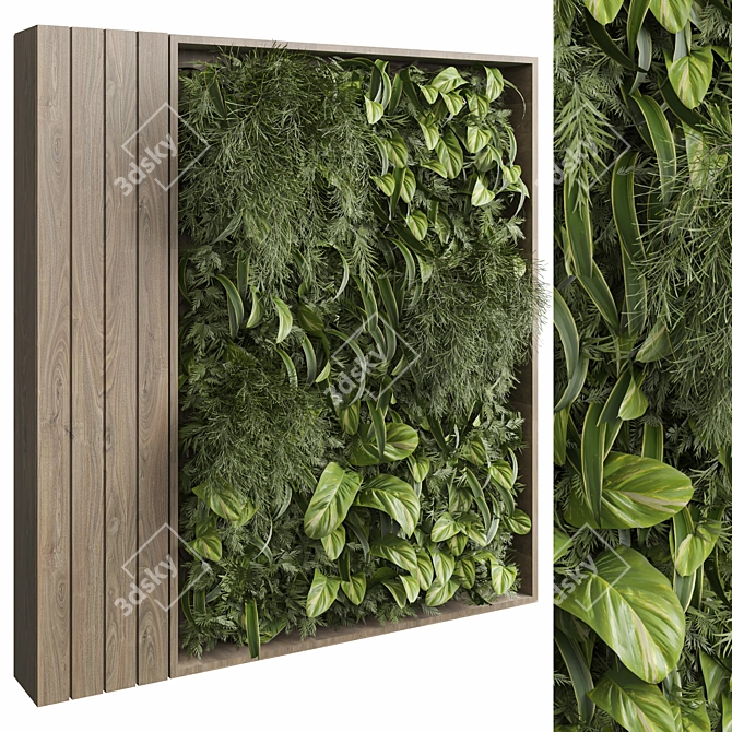 Vertical Wall Garden vol 01 3D model image 1