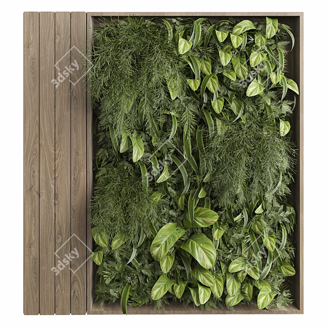 Vertical Wall Garden vol 01 3D model image 2