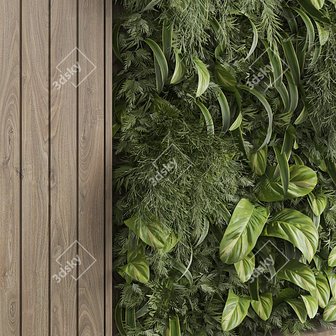 Vertical Wall Garden vol 01 3D model image 3