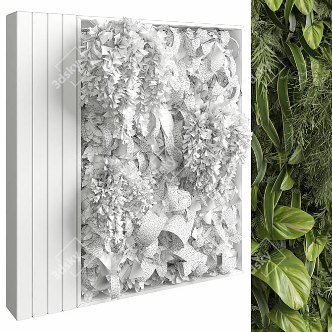 Vertical Wall Garden vol 01 3D model image 4