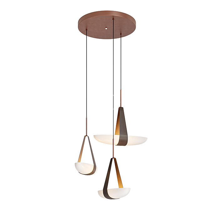 Sleek Fune Pendant Light 3D model image 2