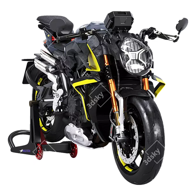 2021 MV Agusta Brutale 1000 RR 3D Model 3D model image 2