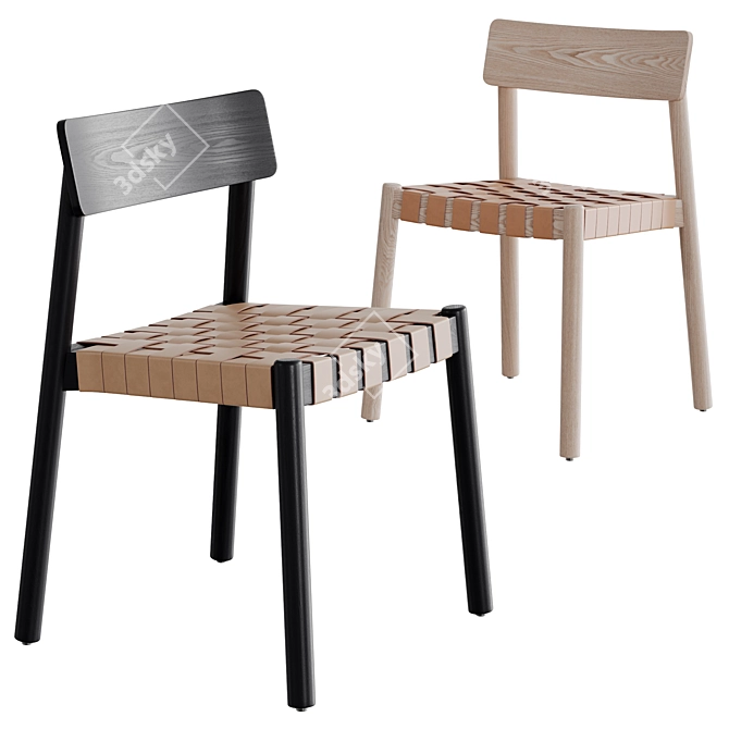 Modern Heisler Dining Chair Set 3D model image 5