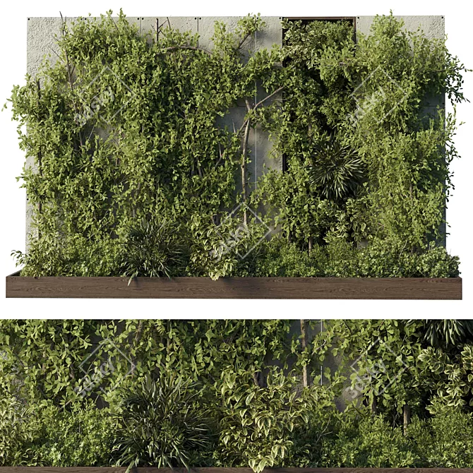 Outdoor Plant 195 Wall Garden 3D model image 2