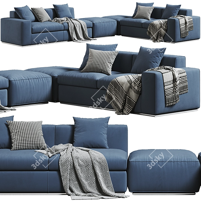 Contemporary Steve Composition 02 Sofa 3D model image 1