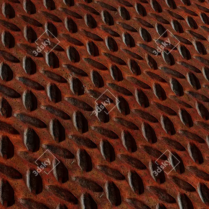  Metal Patterned Flooring Bundle | Seamless | 4K 3D model image 5