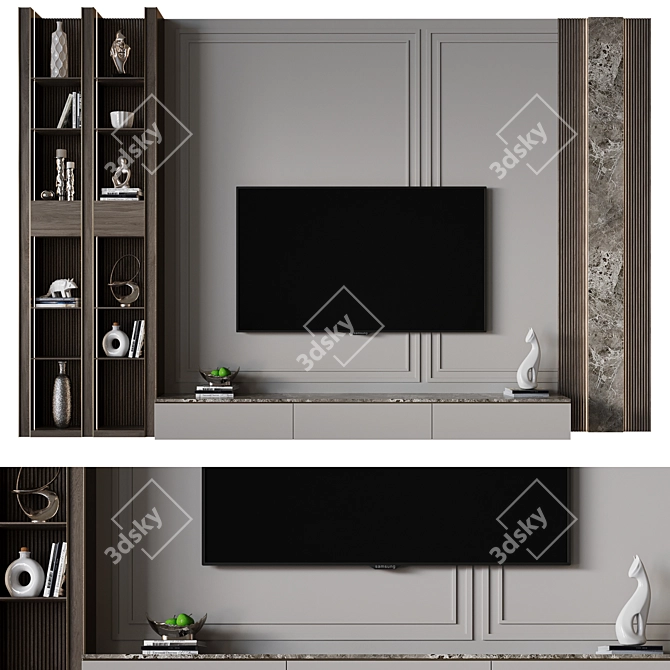 46-Inch TV Wall Mount 3D model image 1