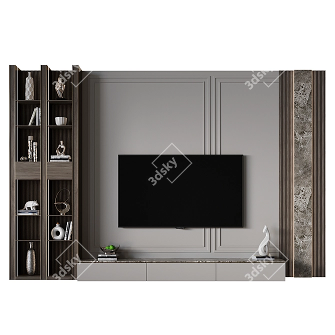 46-Inch TV Wall Mount 3D model image 2