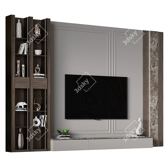 46-Inch TV Wall Mount 3D model image 3