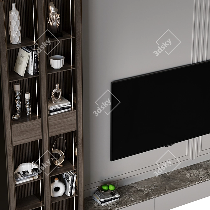 46-Inch TV Wall Mount 3D model image 5