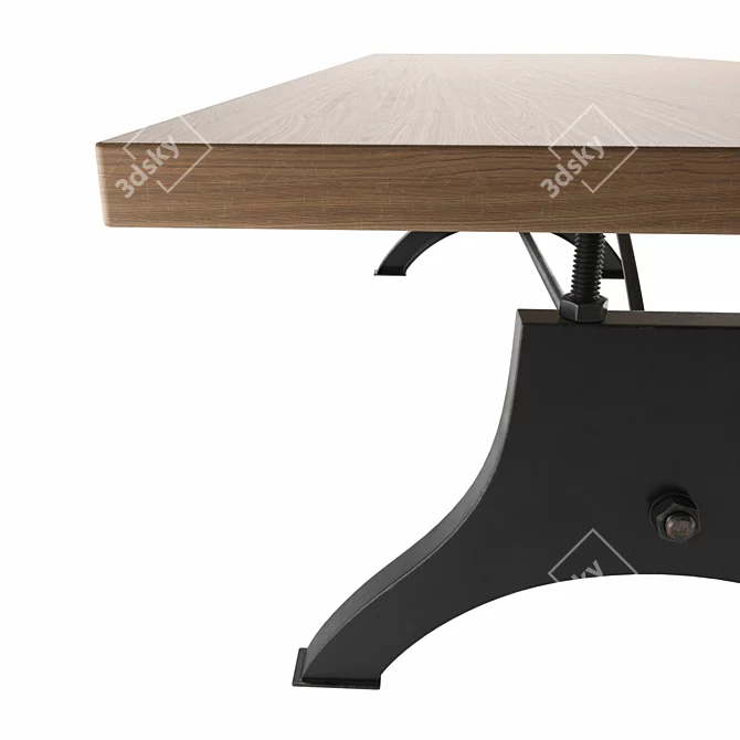 Stephane Dining Table: Welcoming, Spacious 3D model image 2