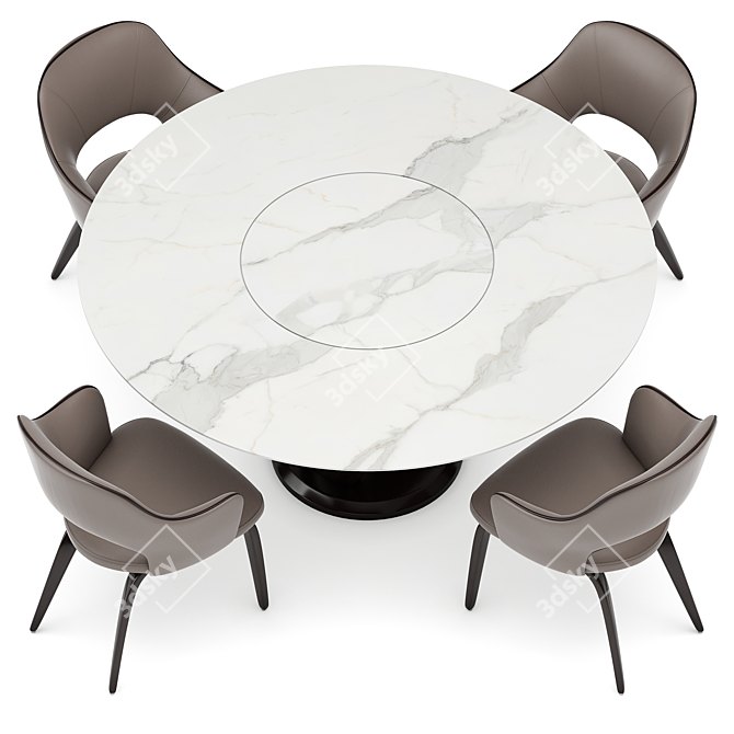 Elegant Dining Set Virtuos & Apriori 3D model image 2