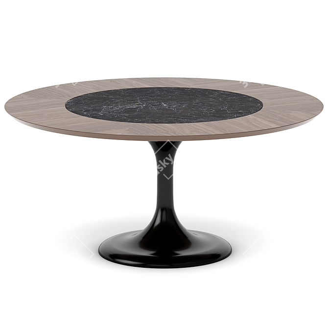 Apriori Dining Set in Nero Greco 3D model image 3