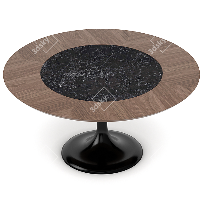 Apriori Dining Set in Nero Greco 3D model image 4