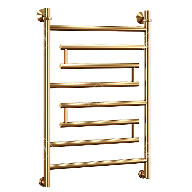 Elegant Black Heated Towel Rail 3D model image 3