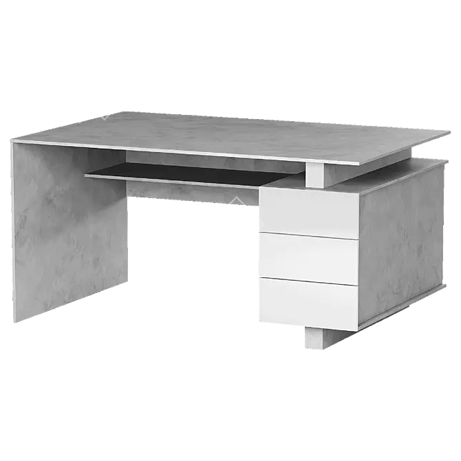 Sleek Renzo Desk Model 3D model image 3