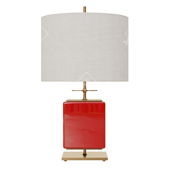 Elegant Beekman Table Lamp 3D model image 10