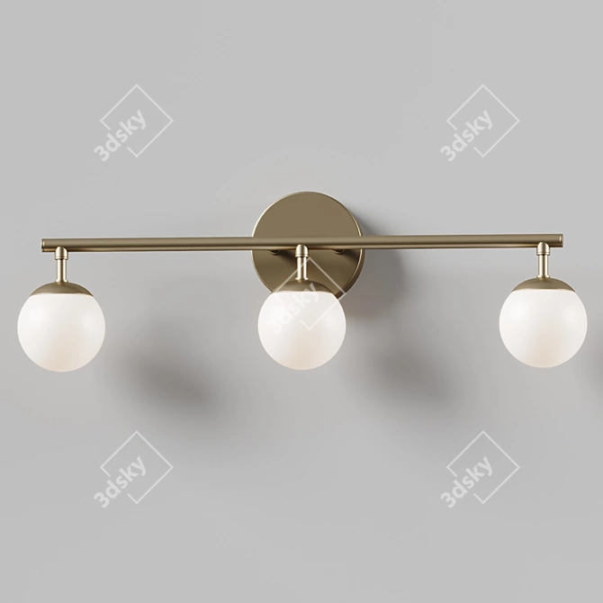 Elegant LED Vanity Light 3D model image 3