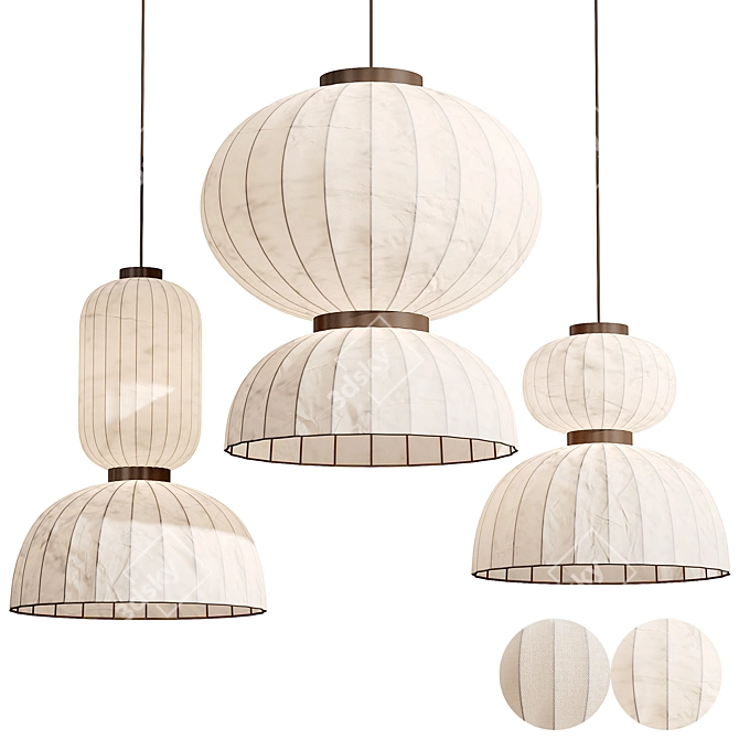 Renne Pendant Lights Set 2015 3D model image 1