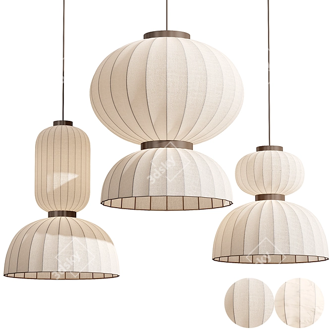 Renne Pendant Lights Set 2015 3D model image 2