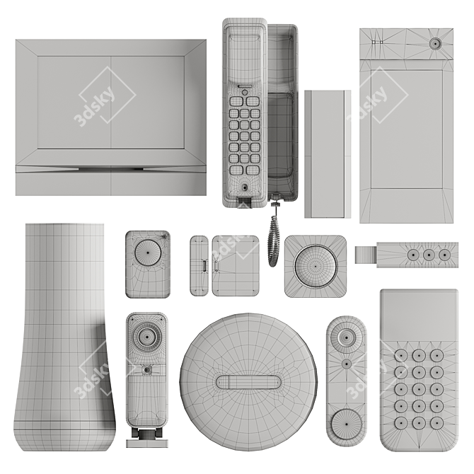 All-in-One Security Intercom System 3D model image 7