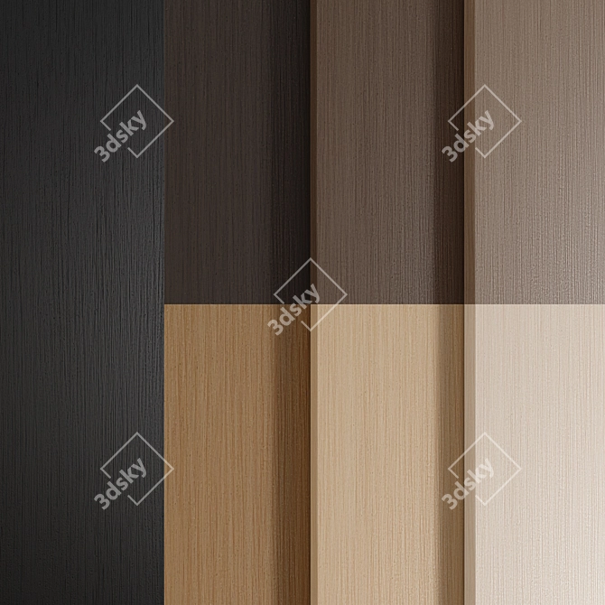  Beech Oak Seamless Wood Textures 3D model image 2