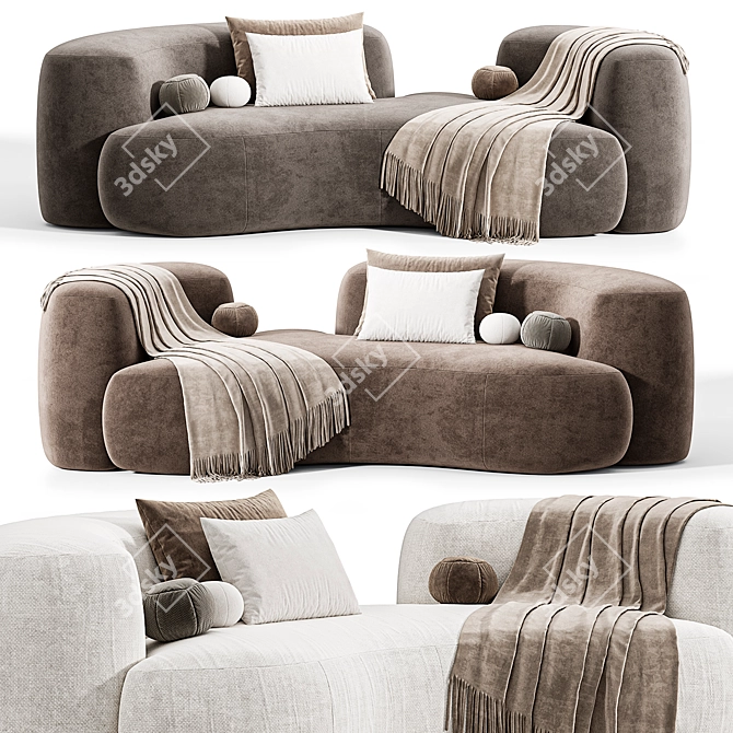 Tateyama Cloud Sofa: Stylish 2015 Design 3D model image 4