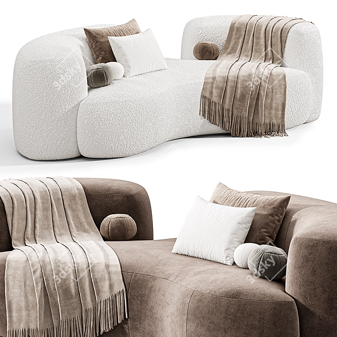 Tateyama Cloud Sofa: Stylish 2015 Design 3D model image 6