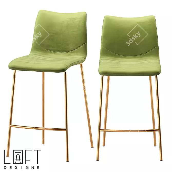 LoftDesigne 30528 Bar Stool 3D model image 1