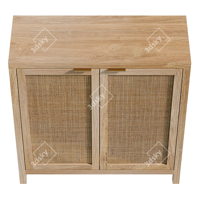 Modern Safura 34 Sideboard: UV Unwrapped, Real Size 3D model image 3