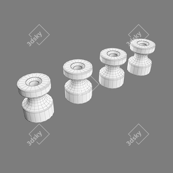 Werkel Vintage Insulators 3D model image 2