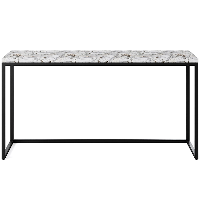 Elegant Arielle Console Table, Argento 3D model image 3