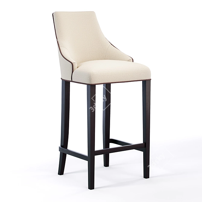 Birch Bar Stool Alen 3D model image 1