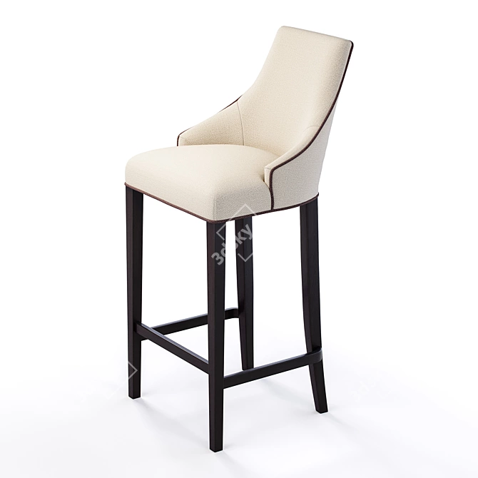 Birch Bar Stool Alen 3D model image 3