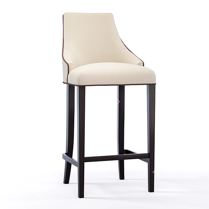 Birch Bar Stool Alen 3D model image 4