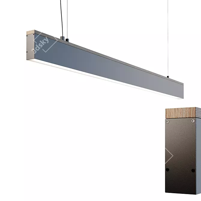 Linear Pendant Suni Light 3D model image 1