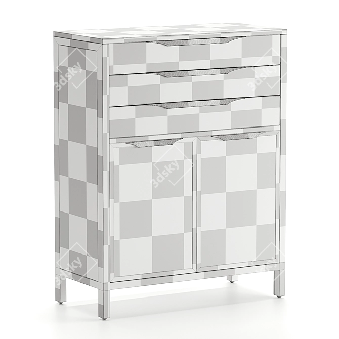 Modern Sydney Tall Dresser Furniture 3D model image 5