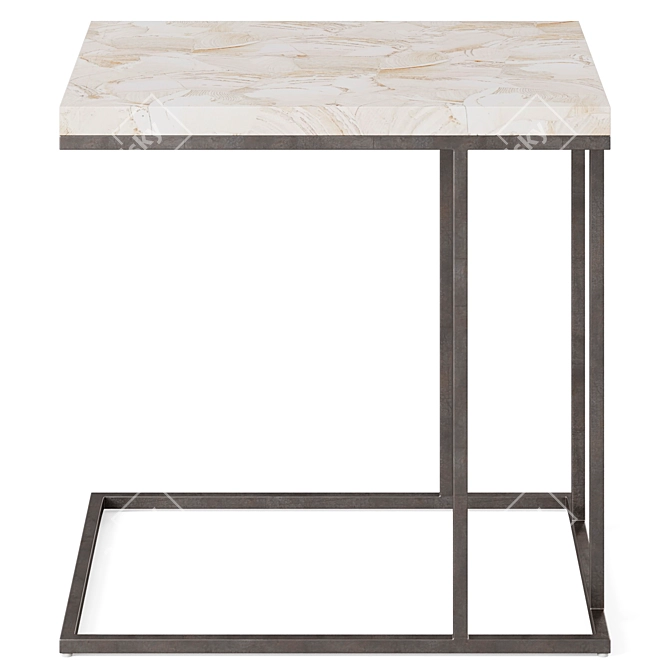 Argento Arielle C Table, Arhaus 3D model image 3