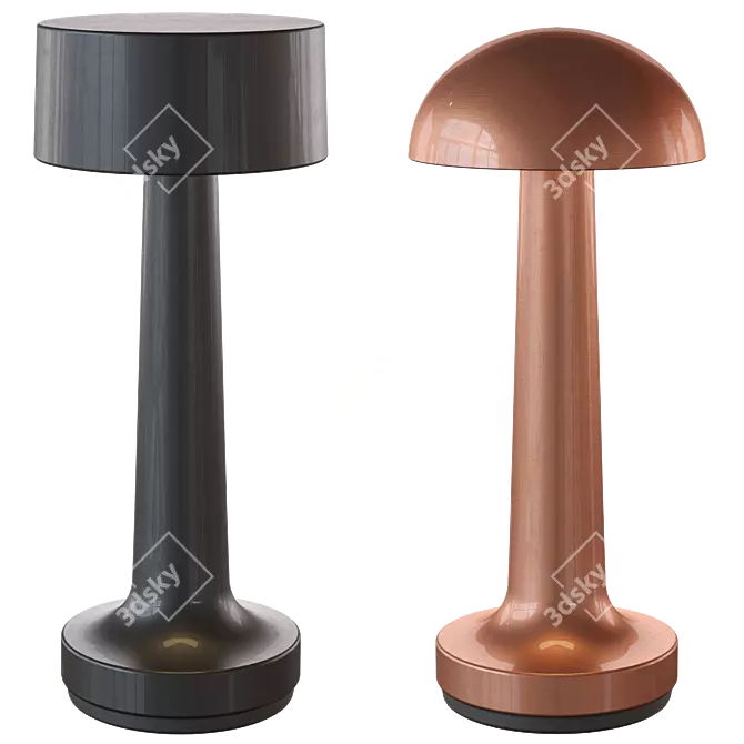 Neo-cordless Lamps Metal Collection 3D model image 3